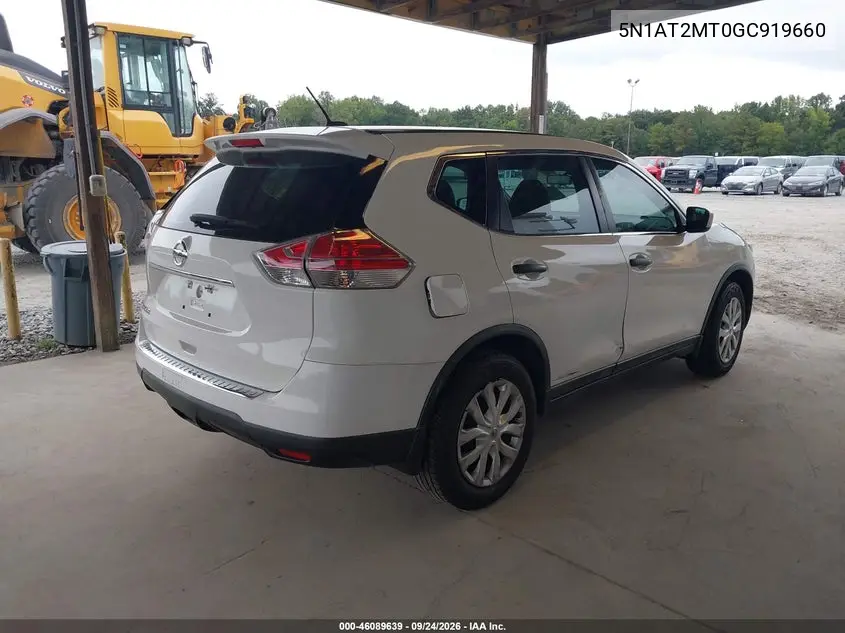 2016 NISSAN ROGUE VIN 5N1AT2MT0GC919660 — фото 4