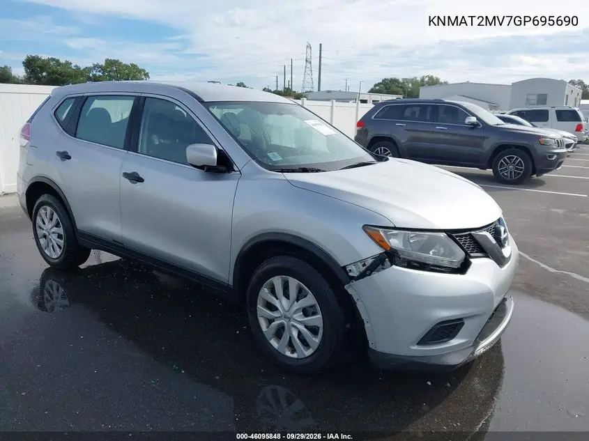 NISSAN ROGUE 2016, VIN KNMAT2MV7GP695690