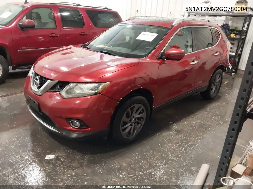 2016 NISSAN ROGUE VIN 5N1AT2MV2GC780004 — фото 2