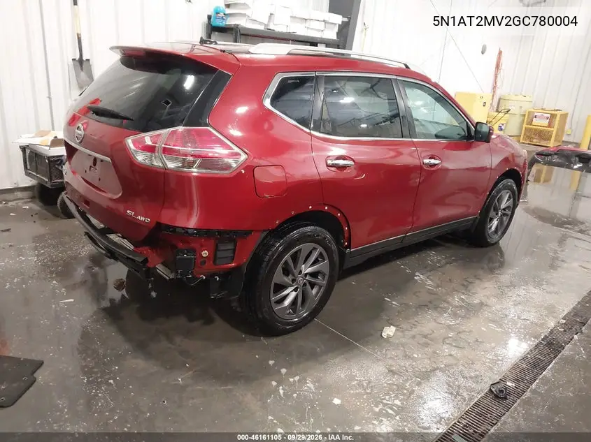 2016 NISSAN ROGUE VIN 5N1AT2MV2GC780004 — фото 4