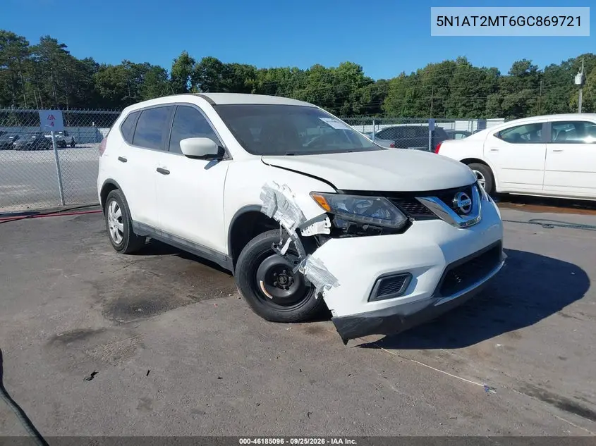 NISSAN ROGUE 2016, VIN 5N1AT2MT6GC869721