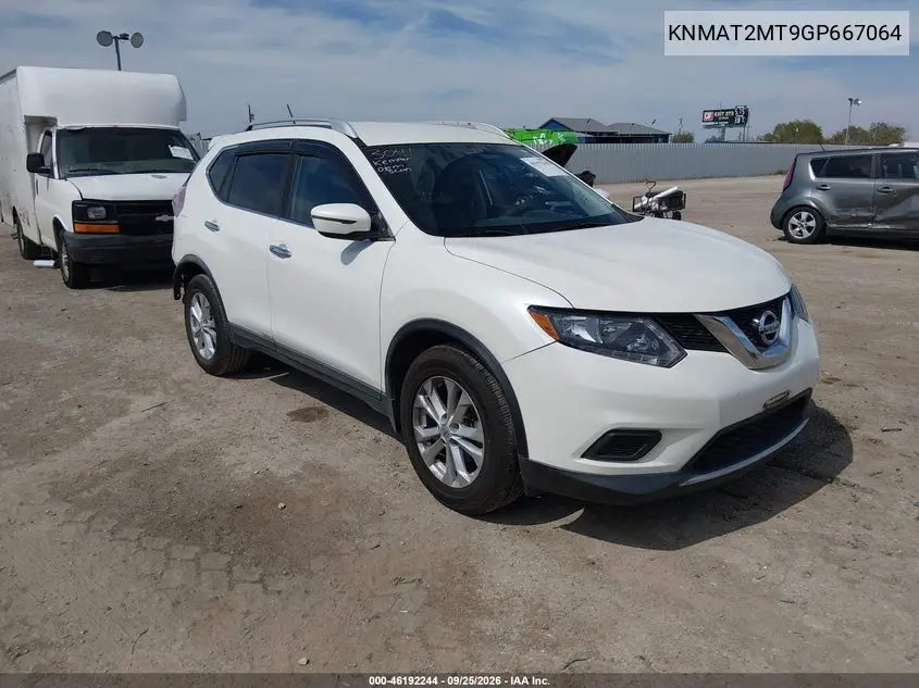 NISSAN ROGUE 2016, VIN KNMAT2MT9GP667064