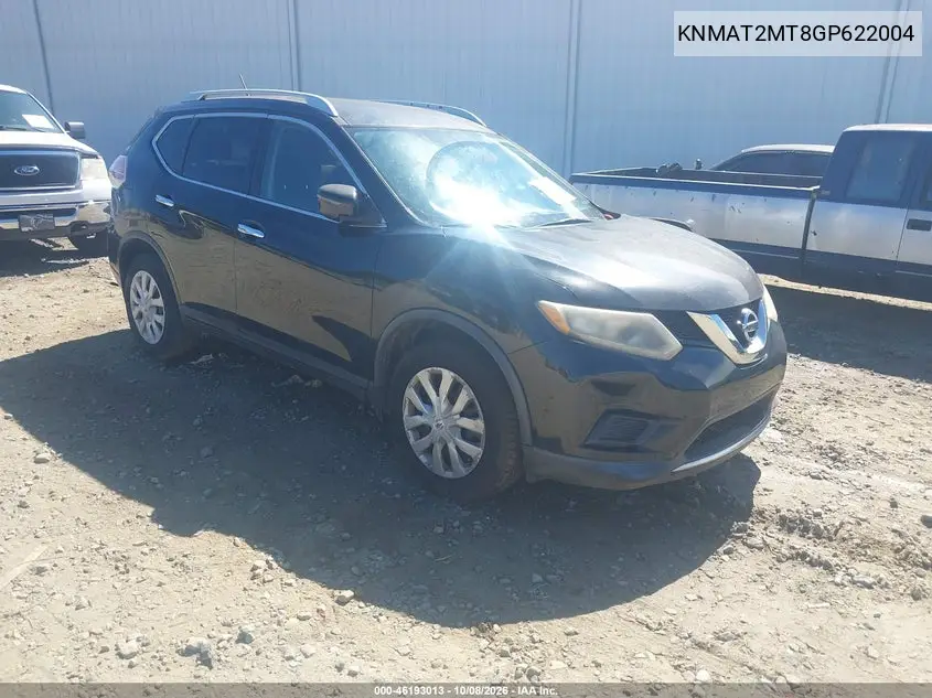 NISSAN ROGUE 2016, VIN KNMAT2MT8GP622004
