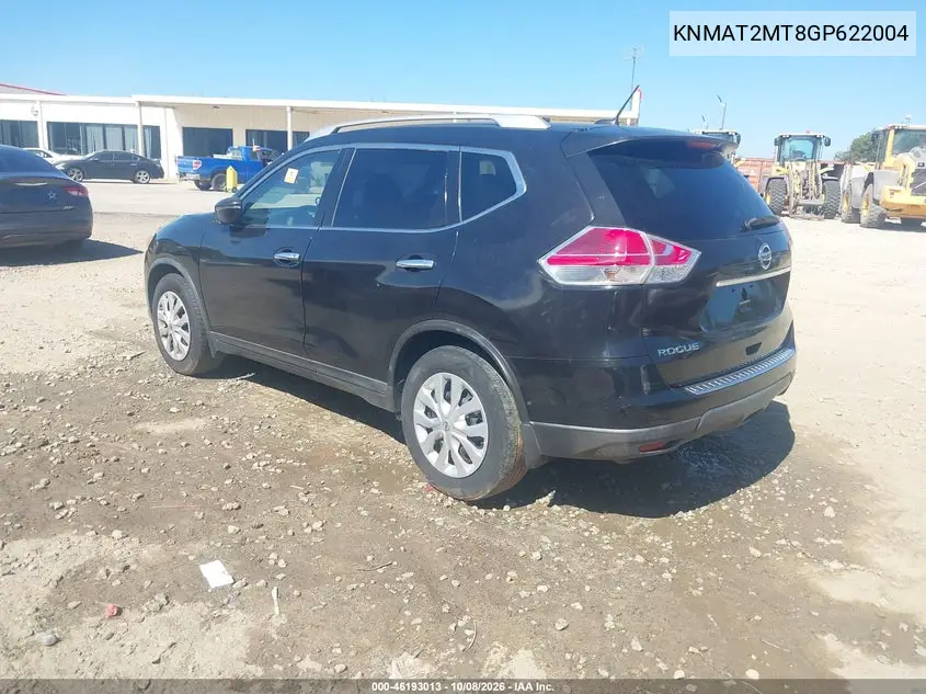 2016 NISSAN ROGUE VIN KNMAT2MT8GP622004 — фото 3