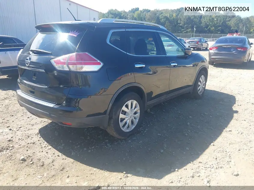2016 NISSAN ROGUE VIN KNMAT2MT8GP622004 — фото 4