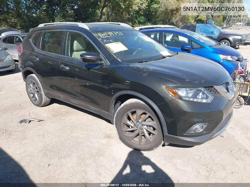 NISSAN ROGUE 2016, VIN 5N1AT2MV6GC760130