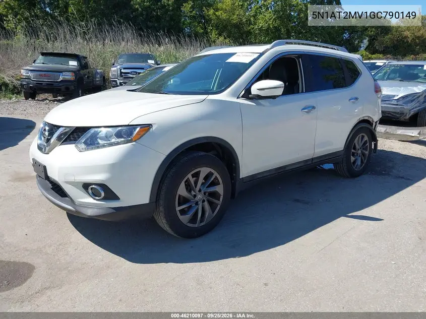 2016 NISSAN ROGUE VIN 5N1AT2MV1GC790149 — фото 2
