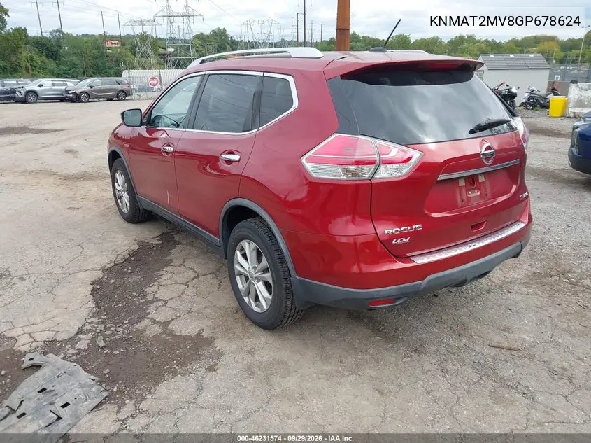 2016 NISSAN ROGUE VIN KNMAT2MV8GP678624 — фото 3