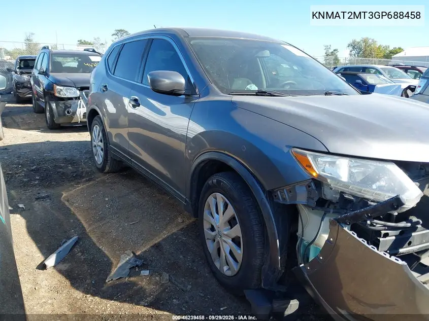 NISSAN ROGUE 2016, VIN KNMAT2MT3GP688458