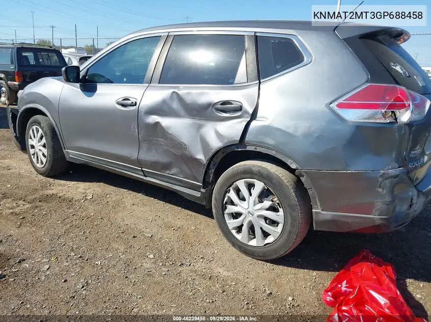2016 NISSAN ROGUE VIN KNMAT2MT3GP688458 — фото 3