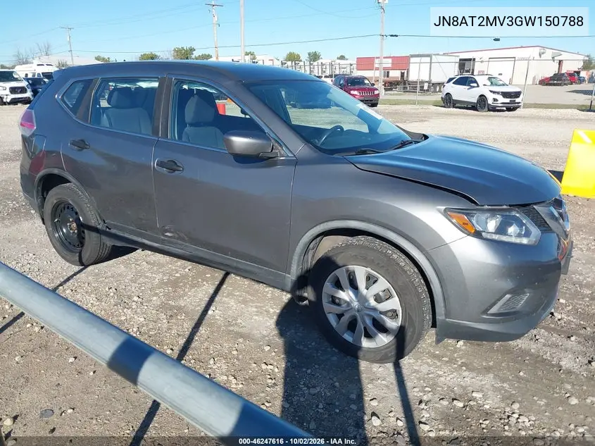 NISSAN ROGUE 2016, VIN JN8AT2MV3GW150788
