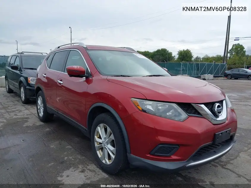 NISSAN ROGUE 2016, VIN KNMAT2MV6GP608328