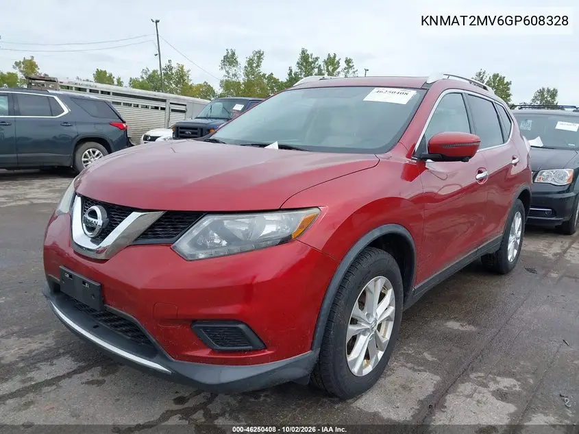 2016 NISSAN ROGUE VIN KNMAT2MV6GP608328 — фото 6
