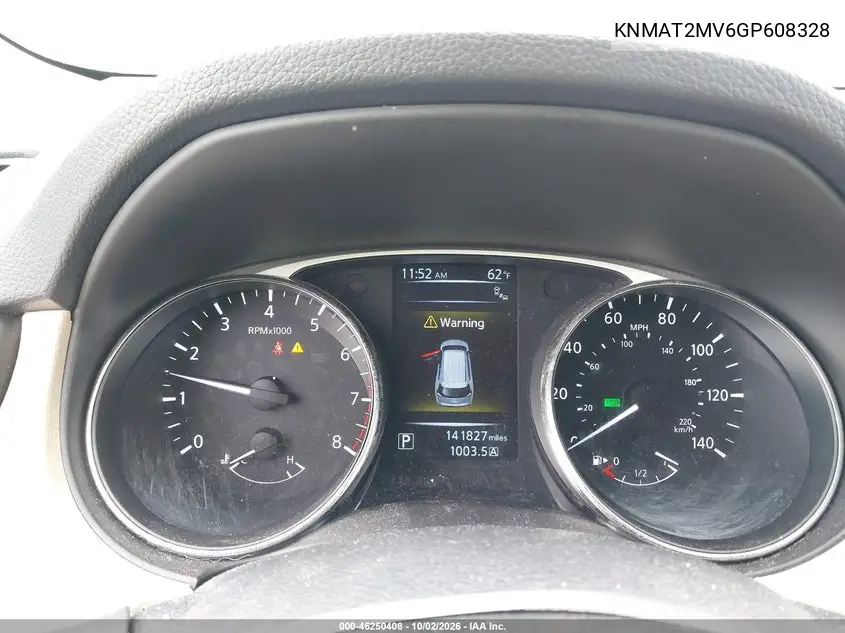 2016 NISSAN ROGUE VIN KNMAT2MV6GP608328 — фото 7