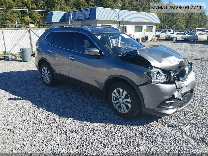 NISSAN ROGUE 2016, VIN KNMAT2MV8GP677411