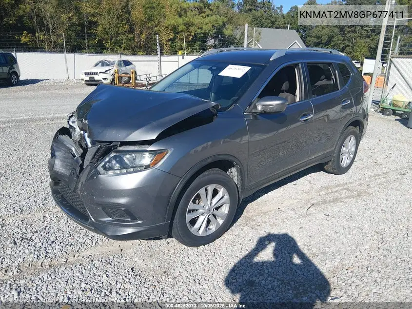 2016 NISSAN ROGUE VIN KNMAT2MV8GP677411 — фото 2