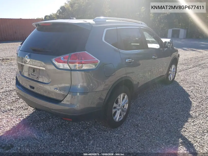 2016 NISSAN ROGUE VIN KNMAT2MV8GP677411 — фото 4