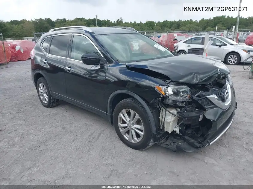 NISSAN ROGUE 2016, VIN KNMAT2MT2GP631071