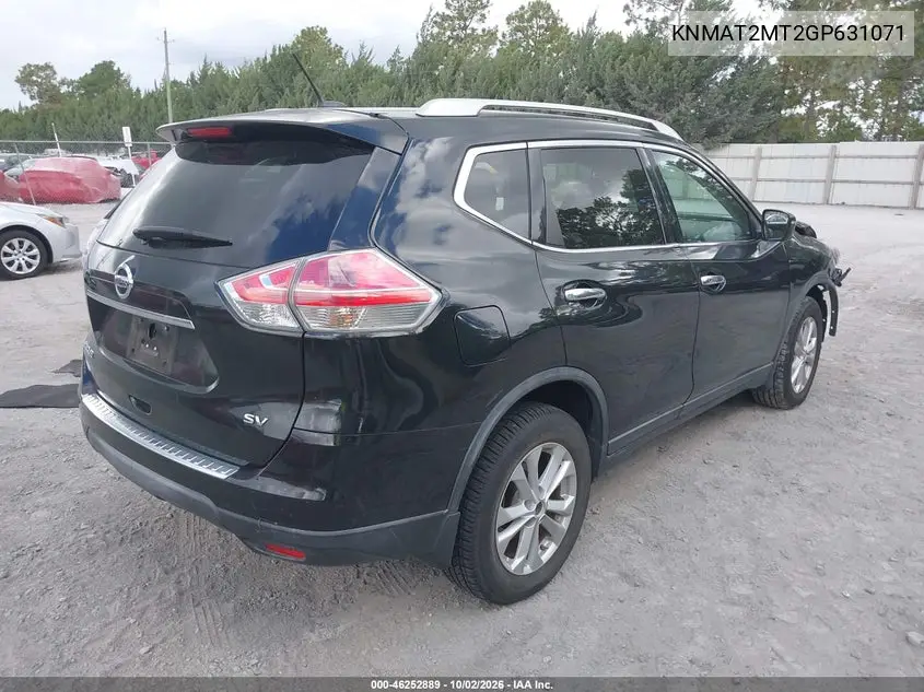 2016 NISSAN ROGUE VIN KNMAT2MT2GP631071 — фото 4