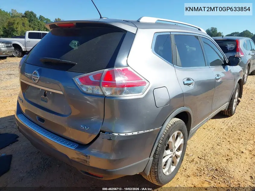 2016 NISSAN ROGUE VIN KNMAT2MT0GP633854 — фото 4