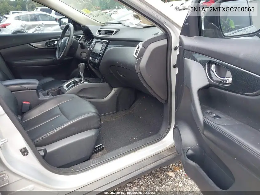NISSAN ROGUE 2016, VIN 5N1AT2MTXGC760565