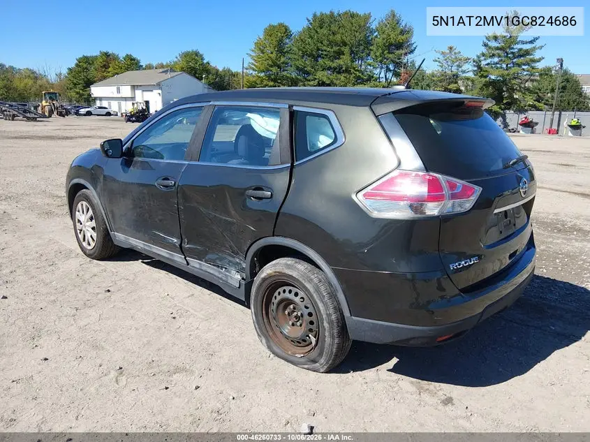 2016 NISSAN ROGUE VIN 5N1AT2MV1GC824686 — фото 3