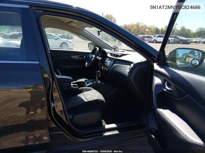 2016 NISSAN ROGUE VIN 5N1AT2MV1GC824686 — фото 5