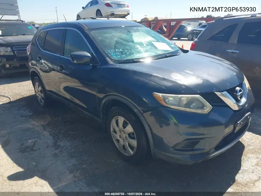 NISSAN ROGUE 2016, VIN KNMAT2MT2GP653930