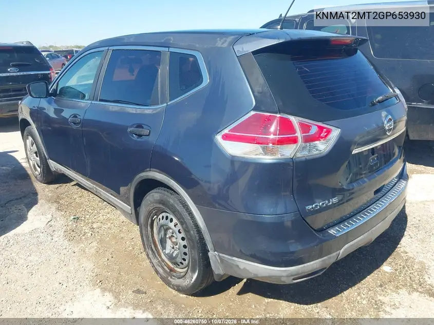 2016 NISSAN ROGUE VIN KNMAT2MT2GP653930 — фото 3