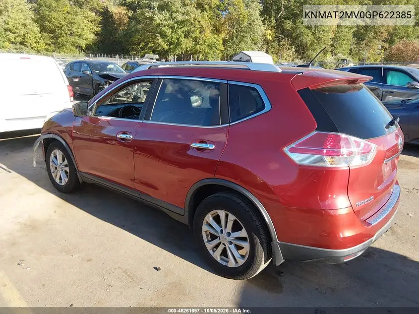2016 NISSAN ROGUE VIN KNMAT2MV0GP622385 — фото 3