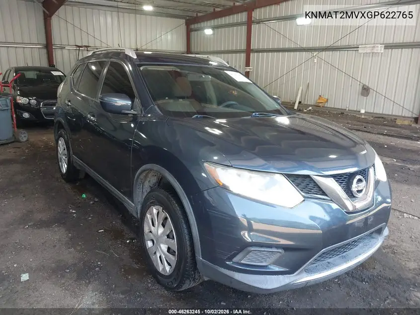 NISSAN ROGUE 2016, VIN KNMAT2MVXGP622765