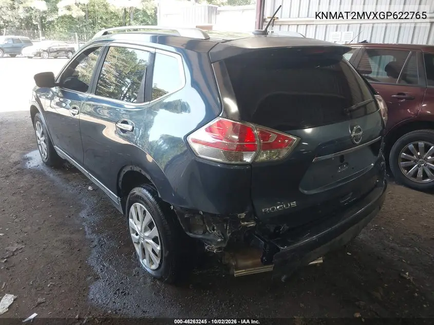 2016 NISSAN ROGUE VIN KNMAT2MVXGP622765 — фото 3