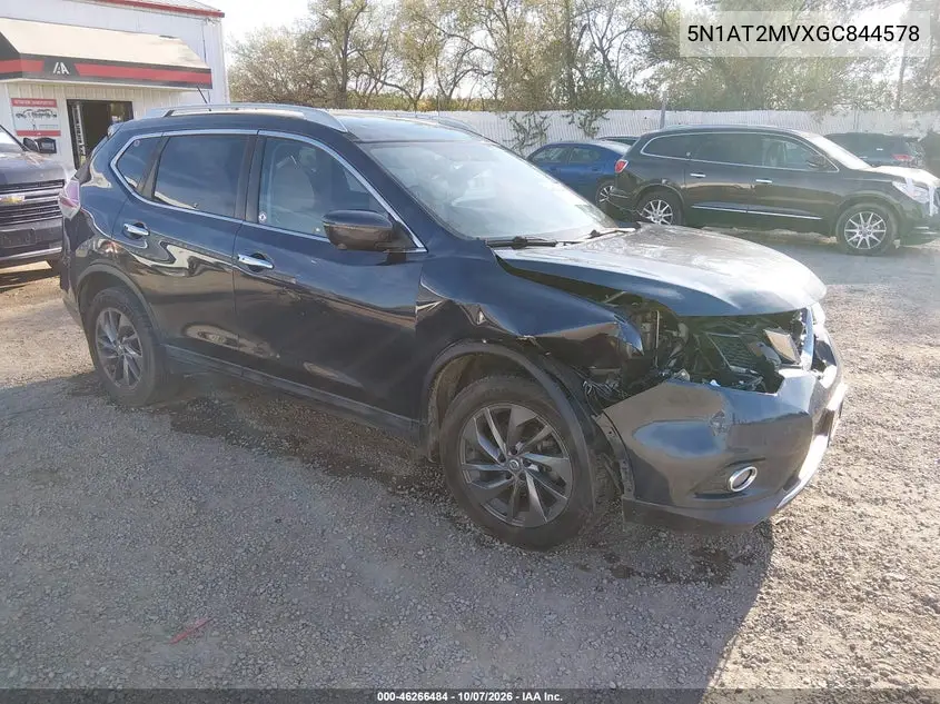 NISSAN ROGUE 2016, VIN 5N1AT2MVXGC844578