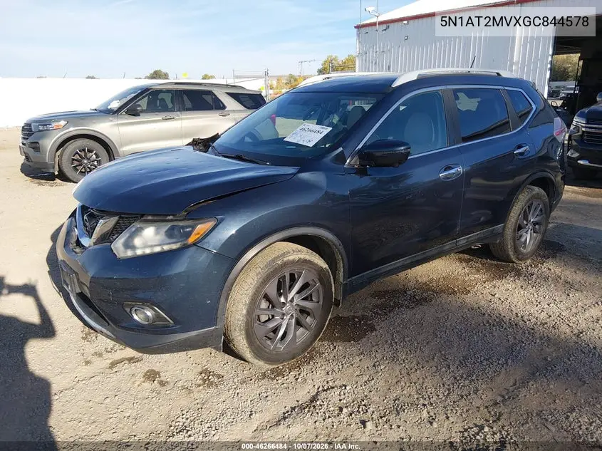 2016 NISSAN ROGUE VIN 5N1AT2MVXGC844578 — фото 2