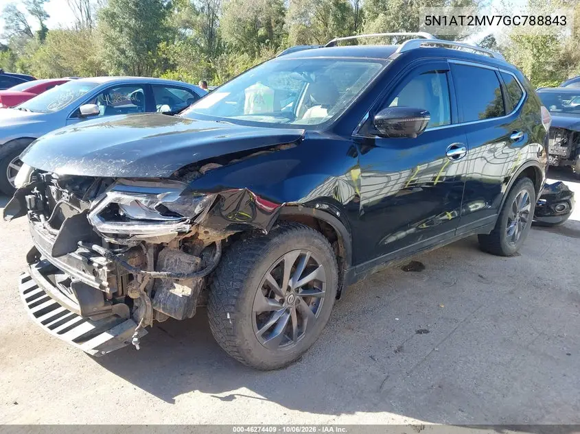 2016 NISSAN ROGUE VIN 5N1AT2MV7GC788843 — фото 2