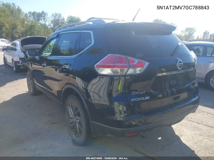 2016 NISSAN ROGUE VIN 5N1AT2MV7GC788843 — фото 3
