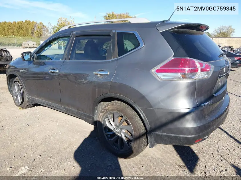 2016 NISSAN ROGUE VIN 5N1AT2MV0GC759345 — фото 3