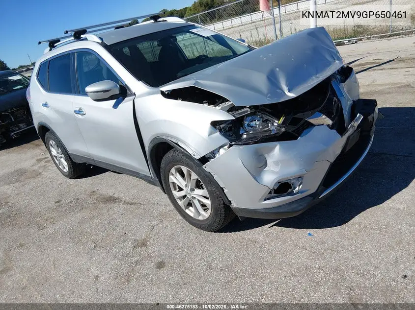 NISSAN ROGUE 2016, VIN KNMAT2MV9GP650461