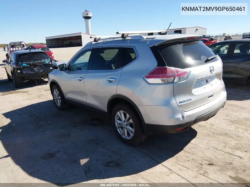 2016 NISSAN ROGUE VIN KNMAT2MV9GP650461 — фото 3