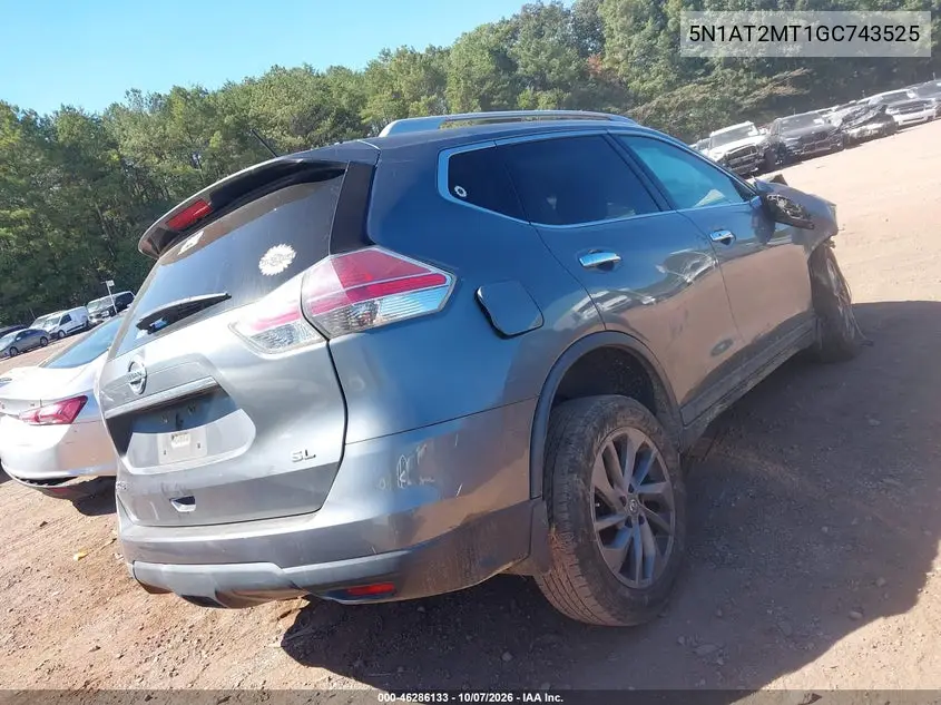 2016 NISSAN ROGUE VIN 5N1AT2MT1GC743525 — фото 4