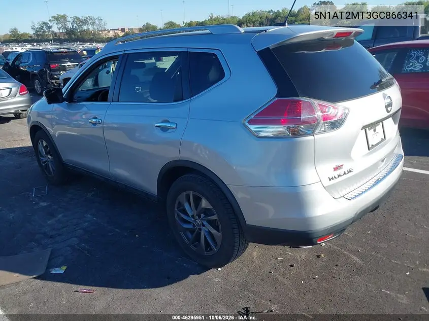 2016 NISSAN ROGUE VIN 5N1AT2MT3GC866341 — фото 3