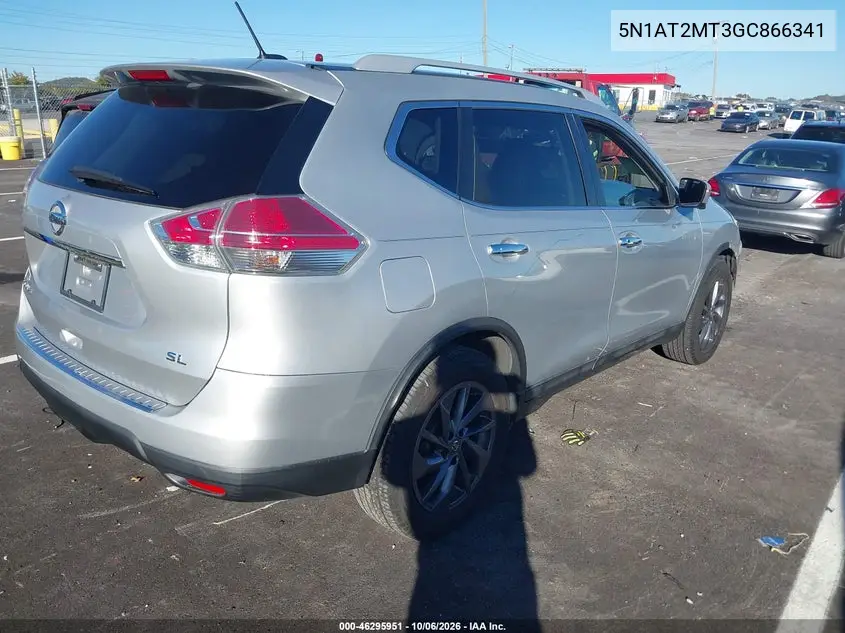2016 NISSAN ROGUE VIN 5N1AT2MT3GC866341 — фото 4