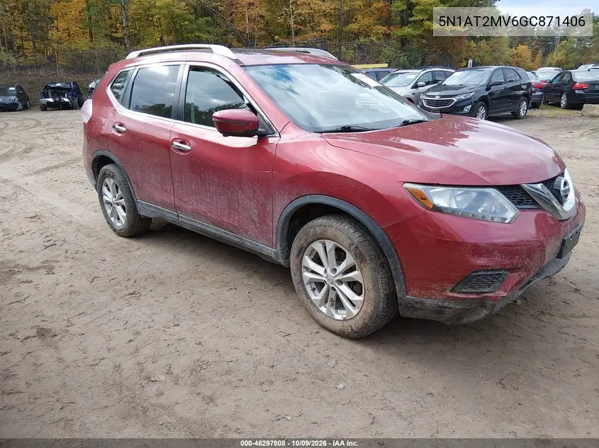 NISSAN ROGUE 2016, VIN 5N1AT2MV6GC871406
