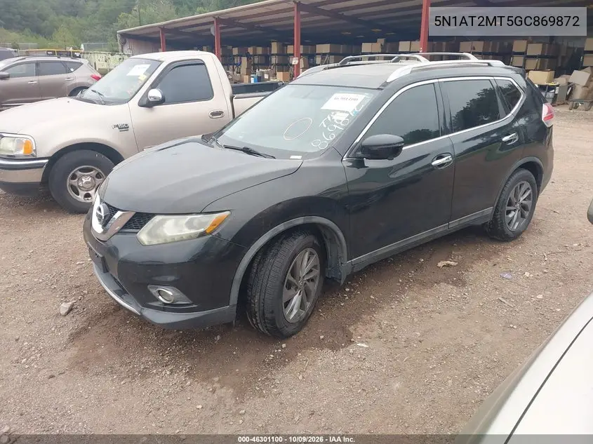 2016 NISSAN ROGUE VIN 5N1AT2MT5GC869872 — фото 2