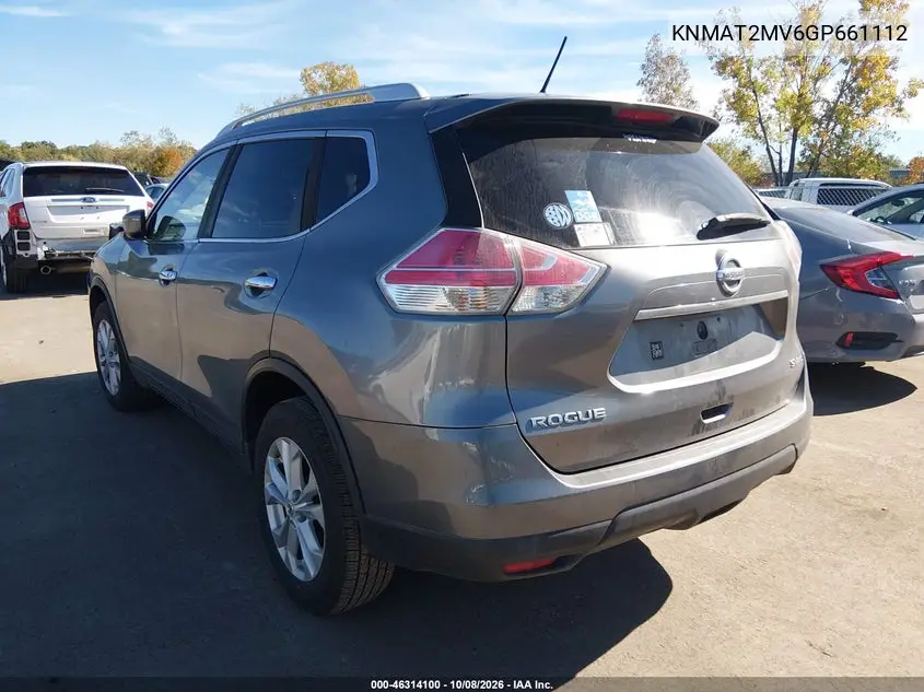 2016 NISSAN ROGUE VIN KNMAT2MV6GP661112 — фото 3