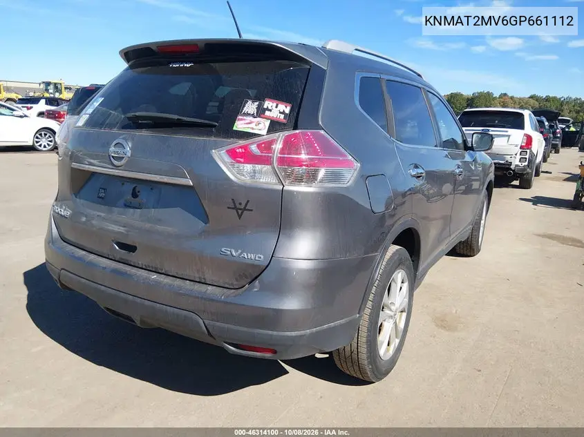 2016 NISSAN ROGUE VIN KNMAT2MV6GP661112 — фото 4
