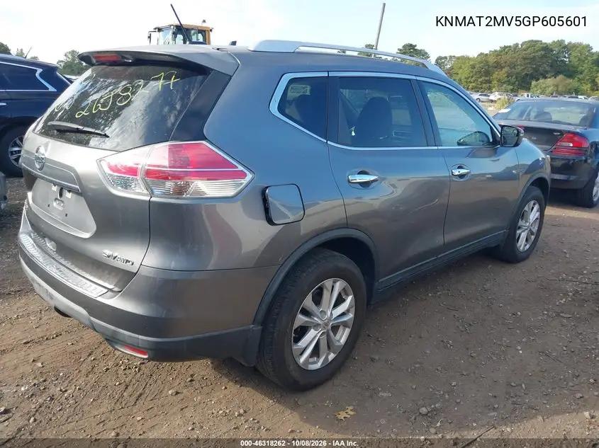 2016 NISSAN ROGUE VIN KNMAT2MV5GP605601 — фото 4