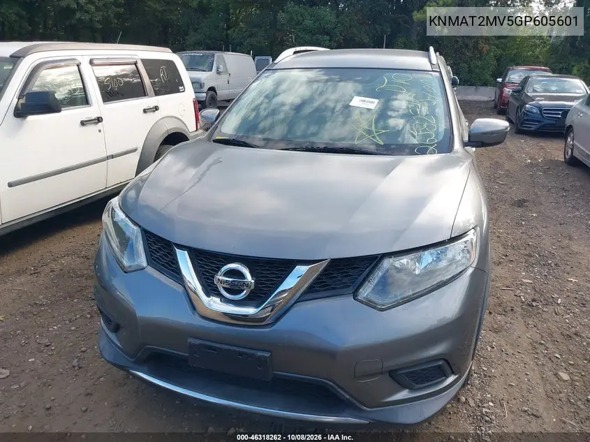 2016 NISSAN ROGUE VIN KNMAT2MV5GP605601 — фото 6