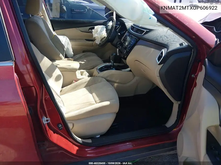 2016 NISSAN ROGUE VIN KNMAT2MTXGP606922 — фото 5