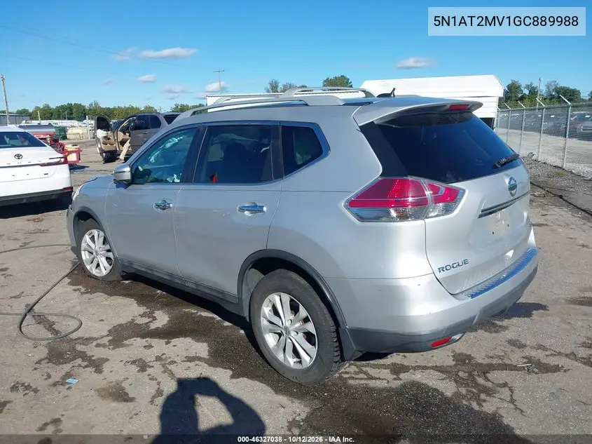 2016 NISSAN ROGUE VIN 5N1AT2MV1GC889988 — фото 3